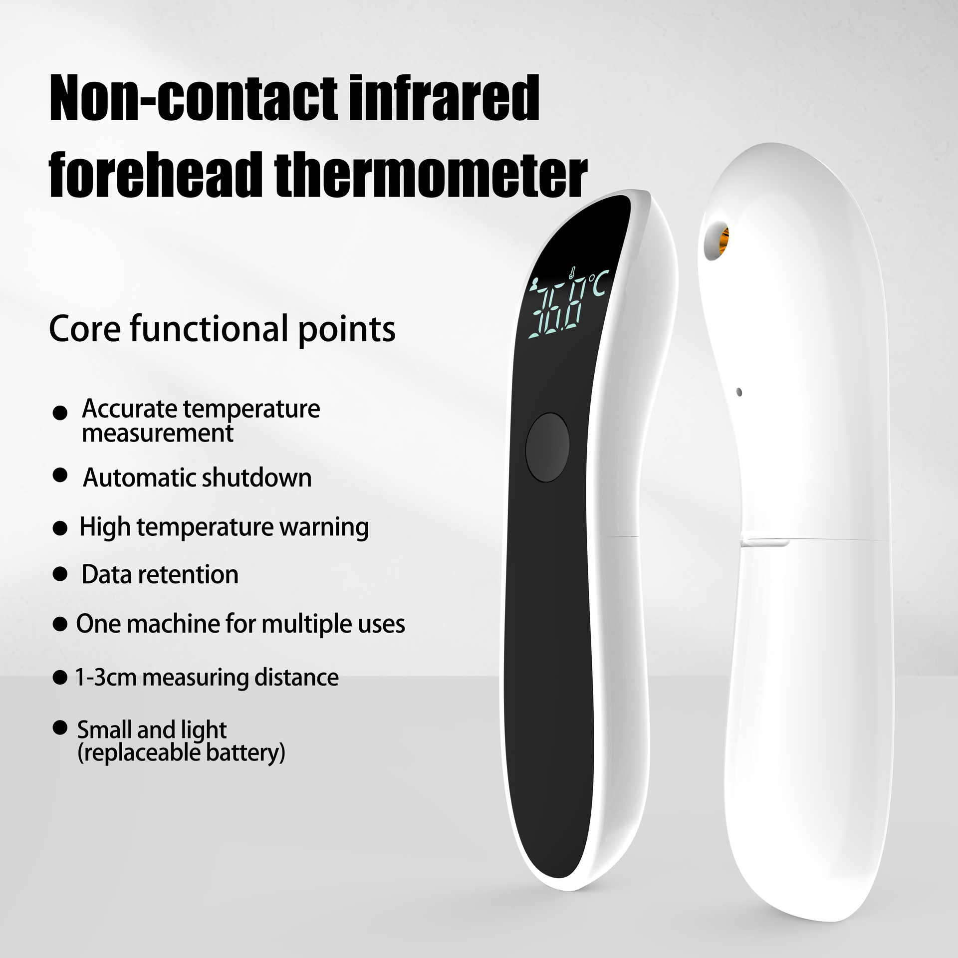 Industrial Laser Temperature Sensor - Infrared Fever Thermometer Medical Household Digital