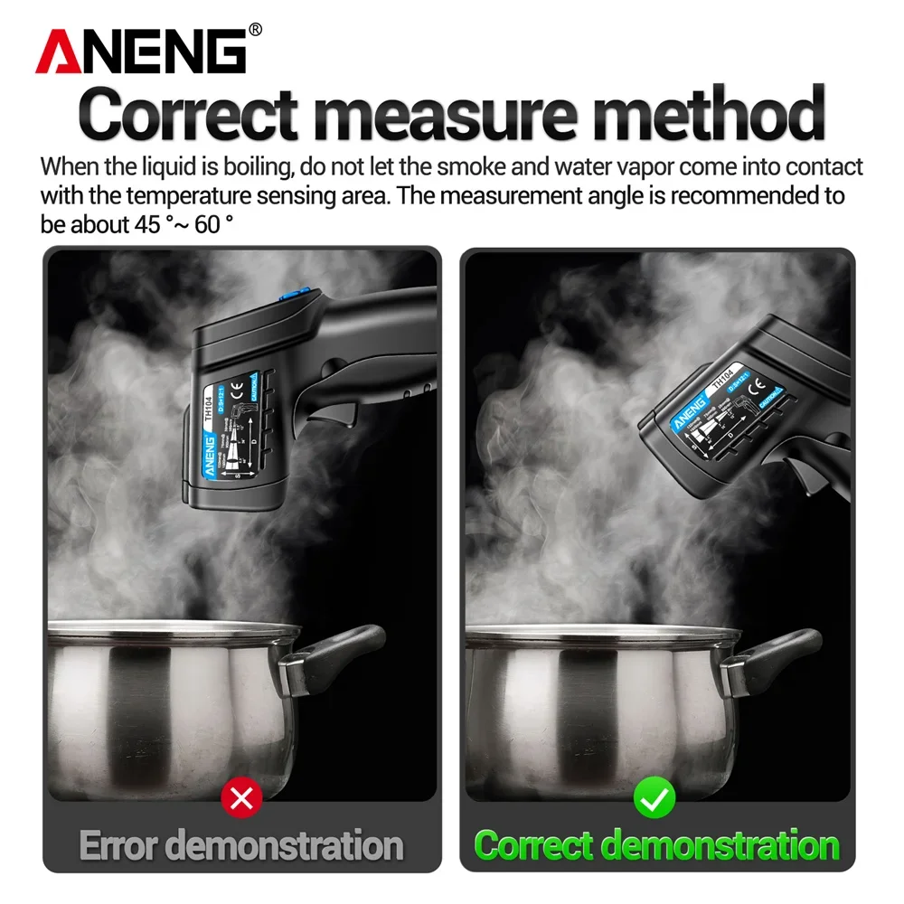 ANENG TH104 Infrared Handheld  - огляд і ціна Industrial Laser Temperature Sensor