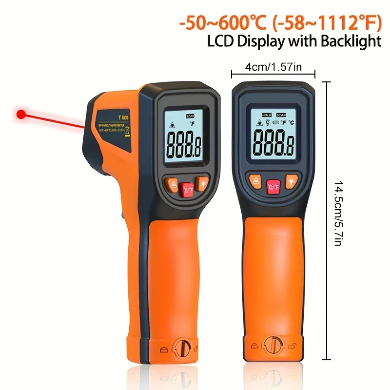 -50~600°C Digital Infrared The - огляд і ціна Industrial Laser Temperature Sensor