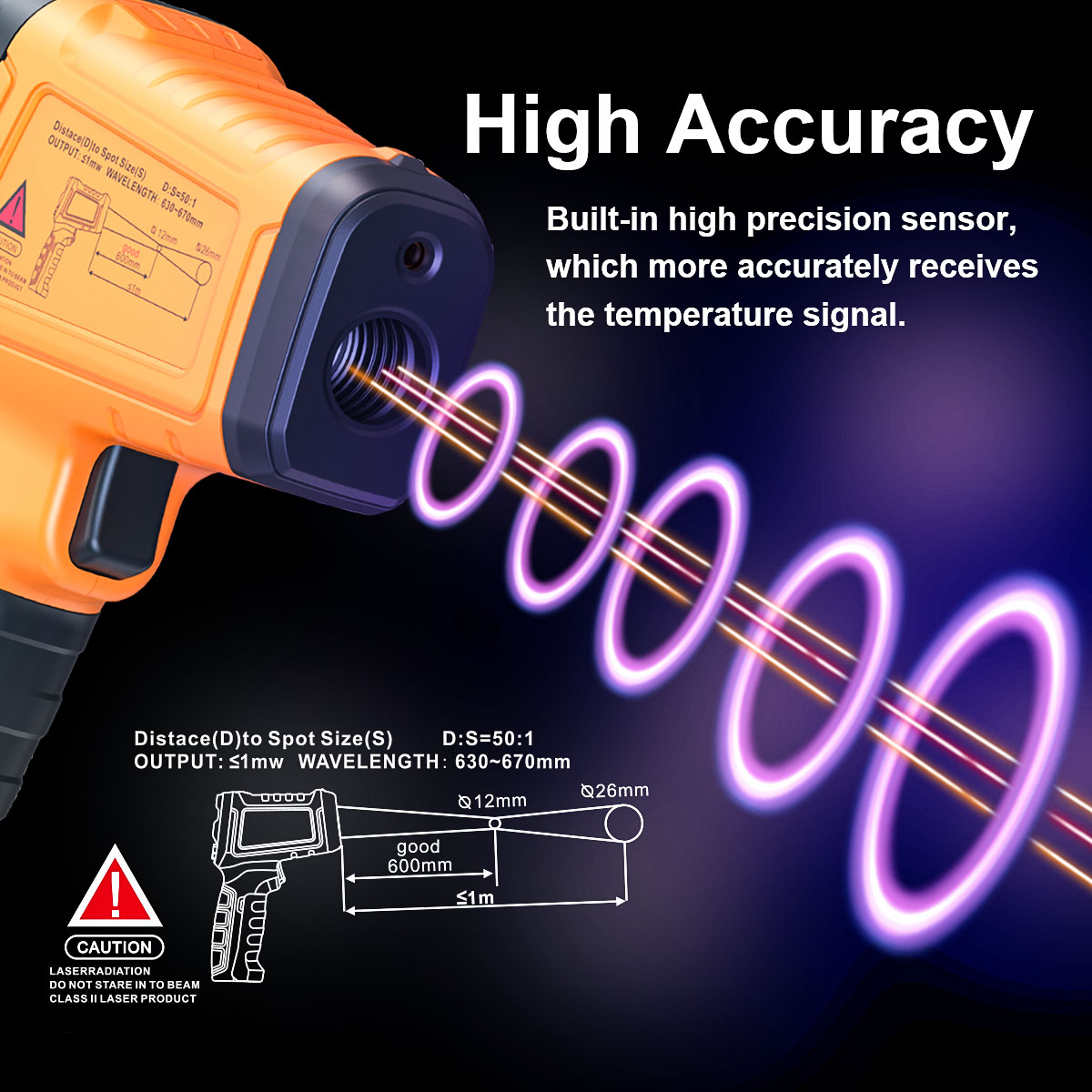 DT1000 DT1600 Infrared Thermom - огляд і ціна Industrial Laser Temperature Sensor