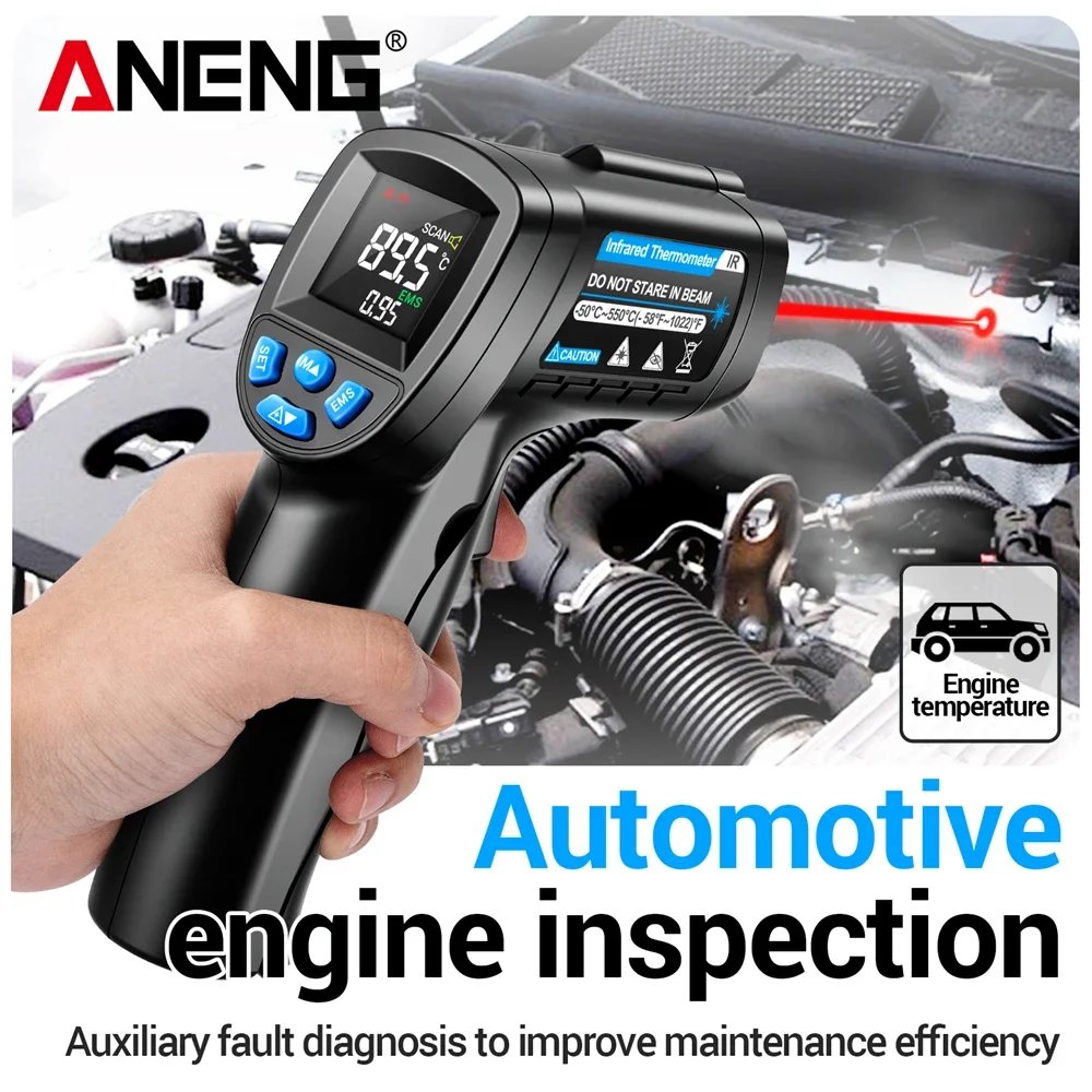 ANENG TH104 Infrared Handheld  - огляд і ціна Industrial Laser Temperature Sensor
